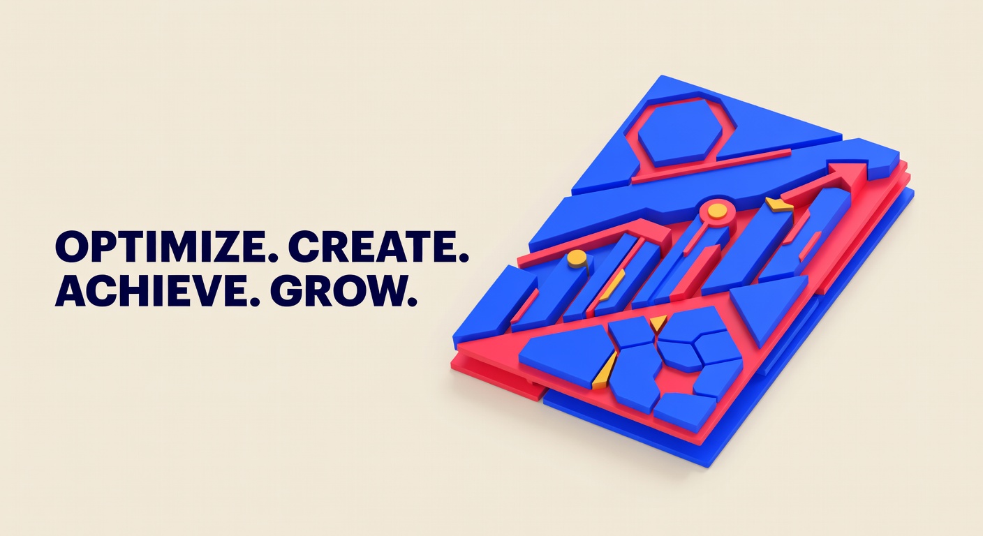 3D document with formatting elements representing LinkedIn post structure