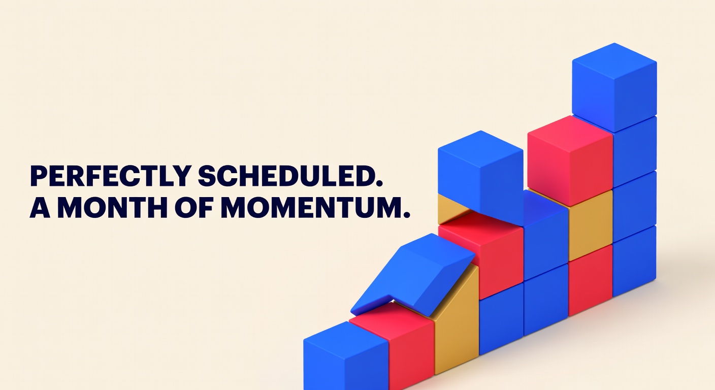 Postprism social media content calendar with multi-platform post overview