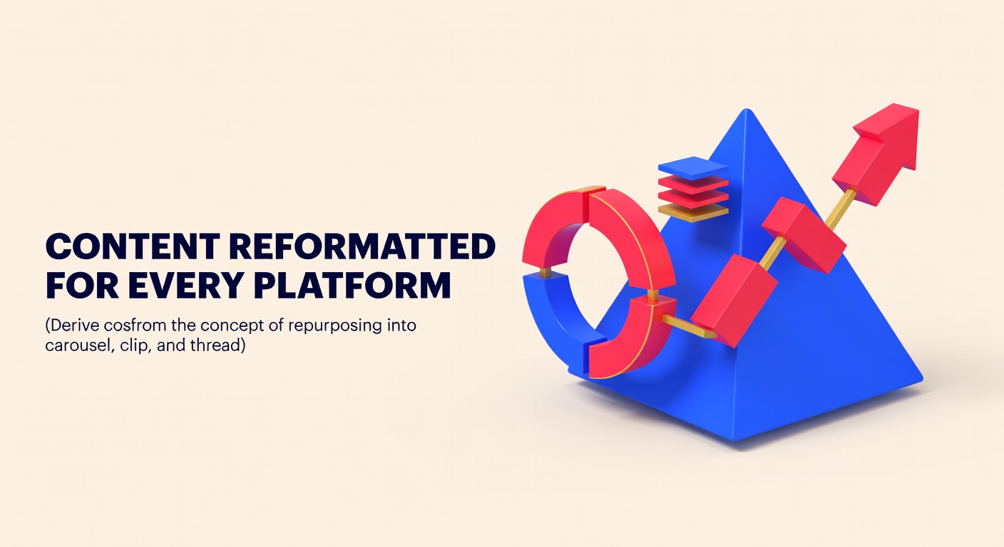 Content repurposing workflow from one idea to multiple platforms