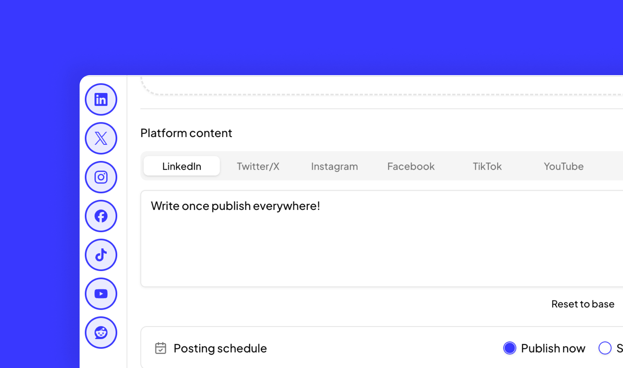 Write Your Post Once