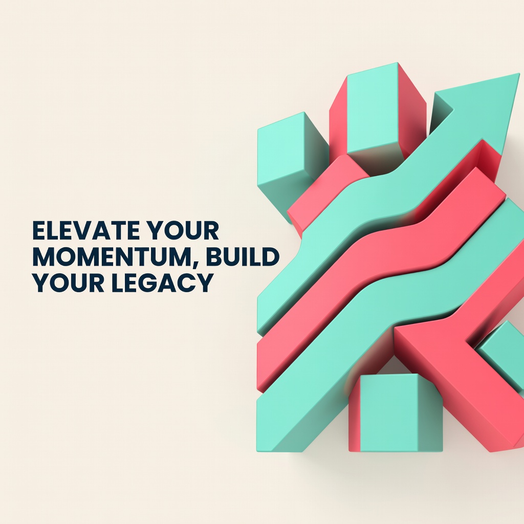 Instagram quote card with pastel geometric background