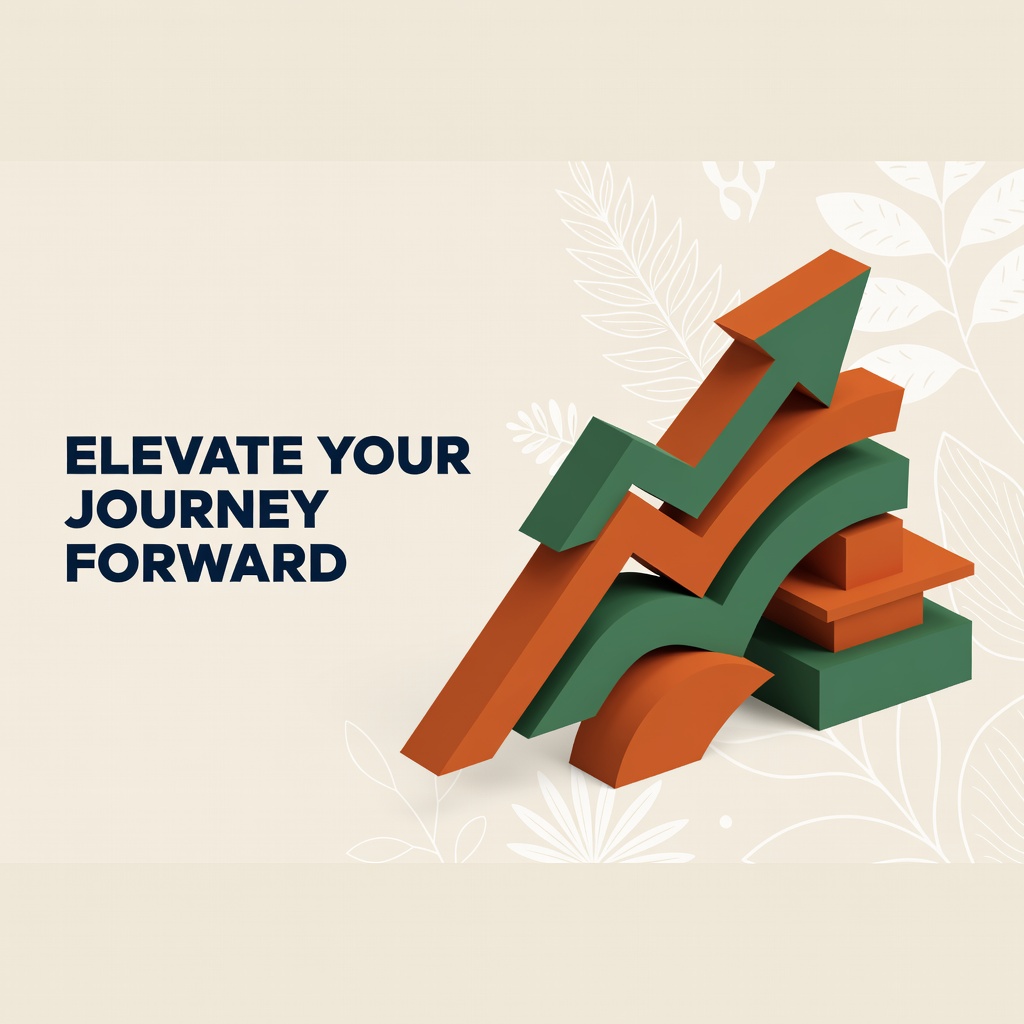 Lifestyle brand social media post with botanical elements